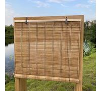 XiuXiu bamboo blinds bamboo shades roman bamboo curtains roller shades for interior windows Roll Up blinds Indoor Outdoor Patio A 61W x 211H cm