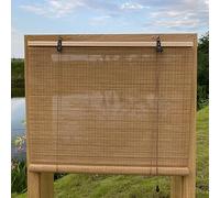 XIUXIU Bamboo Roller Blinds for Window - Roller Blinds for Home, Indoor and Outdoor, Patio C 24" W x 48" H