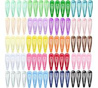 Xiuyong 60 pieces of girls' candy, 2-inch anti slip metal snap hair clips, suitable for children, teenagers, and women, cute candy colored hair clips and accessories (mixed colors)