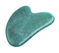 (Xiuyu, One size) Guasha Scraping Massage Tool Jade Gua Sha Board Scraper Tool for Face Body Green Aventurine