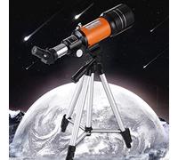 XiVue Telescope for Beginners Adults Kids, 70 Mm Aperture 300Mm Telescope with Adjustable and Backpack, Perfect Telescope for Kids/Yellow/with Ph Holder (Yellow Stand)