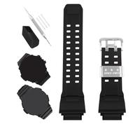 XIW Compatible for 10455201 Casio G-Shock GW9400 GW-9400 GW-9400-1 GW-9400BJ-1 GW-9400J-1 RANGEMAN GW-9200 GW-9300 G-9400 Resin Watch Band Replacement for men Wirstband Strap women Bracelet, Black