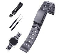 XIW Compatible for 22mm Garmin Fenix 8 47mm/E 47mm/Fenix 6 Pro/7/5 Plus/EPIX 2/Forerunner 965 Titanium Metal Quick Release Watch Band Replacement for men Wirstband Strap women Bracelet, Black, 22 mm