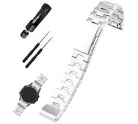 XIW Compatible for 22mm Garmin Fenix 8 47mm/E 47mm/Fenix 6 Pro/7/5 Plus/EPIX 2/Forerunner 965 Titanium Metal Quick Release Watch Band Replacement for men Wirstband Strap women Bracelet, Silver, 22 mm