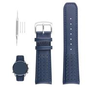 XIW Compatible for 23mm Citizen Eco-Drive E168 BN0085-01E BJ2110 BJ2115-07E BJ2117 Leather Watch Band Replacement for men Wirstband Strap women Bracelet, Blue Blue Lion