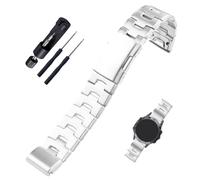 XIW Compatible for 26mm Garmin Fenix 8 51mm Enduro 3 51mm 6X Pro 7X Pro 5X Plus Titanium Metal Quick Release Watch Band Replacement for men Wirstband Strap women Bracelet, Silver, 26mm, Classic