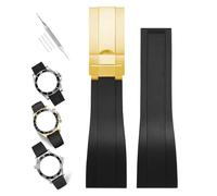 XIW Compatible for Rolex Submariner Ghost Daytona Yachtmaster Deployment Buckle 20mm, Golden