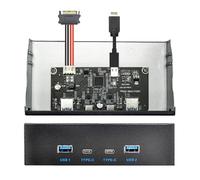 Xiwai 10Gbps USB 3.1 Front Panel Type-A & Type-C 4 Ports HUB to Type-E Connector Motherboard Cable 10Gbps for 5.25" CD-ROM Bay Tray