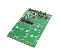 xiwai 2 in 1 Combo M.2 NGFF mSATA Mini PCI- E 2 Lane SSD to SATA 3.0 III Adapter Converter PCBA
