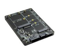 Xiwai 2 in 1 M.2 NGFF B-Key mSATA Combo SSD to SATA 3.0 Adapter Converter Case Enclosure