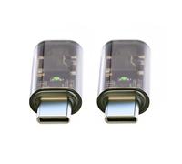 xiwai 2 Packs USB-C Type C to 3.5mm Audio AUX & 16 Bit 48KHz MIC Sound Card Adapter Compatible with Laptop Tablet Phone