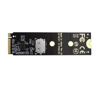 xiwai 2280 M.2 M-Key NVME PCI-E4.0 to SFF-8612 SFF-8611 Oculink Host Adapter with Redriver Linear for U.2 SSD eGPU Over Long Cable Lengths