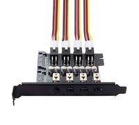 JSER 4 SATA Hard Disk Control System Intelligent Control Management System HDD SSD Power Switch with PCI Bracket