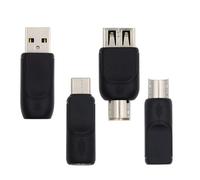 Xiwai 4pcs/set Type-C USB 2.0 Type-A USB-C Male to PS/2 Mouse PS/2 Keyboard Female Adapter 6 Pin Mini Din