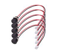 xiwai 5pcs DIY OEM Type C Female Socket to 2Pin Header Wire Extension DC 5V Power Cord Pitch=2.0mm Panel Mount USB C Waterproof Jack 17.5cm