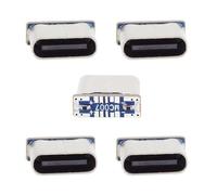 xiwai 5pcs/lot DIY Type-C Female Socket Solder Data Connector Replacement for Micro-USB 5Pin Female SMT Type DC 5V Power