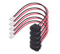 xiwai 5pcs/Set DIY OEM Type C Female Socket to 2Pin Header Cable Type-C to 2P Waterproof Terminal Wire with Pitch=2.0mm Latch Mount Type USB C Pigtail DC 5V Extension Power Cable