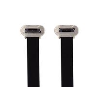 xiwai 90 Degree Micro USB2.0 Male to Micro USB Male 5Pin Ultra Slim Flat Data Charging Cable 16cm Down to Up Angle Connector