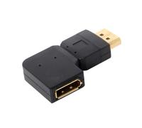xiwai DisplayPort Left Angled 90 Degree Male to Female Extension Adapter High Speed for Monitors, Projectors