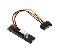 xiwai NGFF M.2 M-Key NVMe Extender to PCI-E 4.0 X16 X8 X4 X1 Graphics Card Riser Adapter 12V/5V SATA PCI-Express Power Cable for M2 2260 2280
