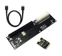 xiwai Oculink SFF-8611 PCI-E 3.0 Card Data Cable - PCI Express M.2 M-Key to SFF-8612 Adapter for GPD Win Max2 External Graphics Card and SSD