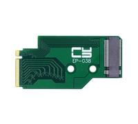 xiwai PCI-E 4.0 NGFF NVME 22x42mm to 22x80mm M-Key Male to Female Extension SSD Adapter Compatible with Legion Go Game Boy
