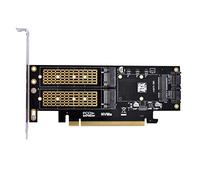 xiwai PCI Express PCI-E 3.0 and Dual SATA to NGFF NVME MSATA M-Key B/M-Key SSD Adapter 3 in 1