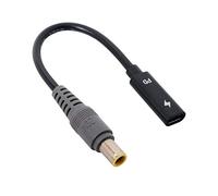 Xiwai Type C USB-C Female Input to DC Power PD Charge Cable fit for Laptop 18-20V (7.9x5.4mm for HP)