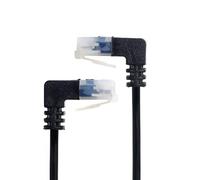 xiwai Ultra Slim Cat6 Ethernet Cable RJ45 Angled 25 cm UTP Network Cable Patch Cable 90 Degree Cat6a LAN for Laptop Router TV Box