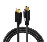 xiwai USB 3.1 Extension Cable Type-C Male to Panel Mount USB-C Single Thumbscrew Locking 10Gbps Data 4K Cord for Hard Drive Monitor 1.0m