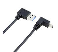 Xiwai USB 3.1 USB-C Up Down Angled to 90 Degree Right Angled A Male Data Cable for Tablet Phone