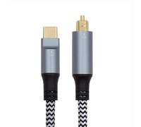 xiwai USB-C to SPDIF Toslink Optical Audio Cable Opt Male Type-C to Digital Fiber Optic Sound Interface Male Adapter Wire for Laptop Desktop 180cm