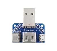 Xiwai USB2.0 Type-A Male 1-to-3 Three Ports Female Type A & Micro USB & USB-C Type-C HUB Splitter PCBA Expansion Module Board Multiport Power Adapter for Camera Player