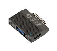 xiwai USB3.1 Type-A & Type-C USB-C 15V to SF532 Magnetic Data Charge Adapter for Surface Pro9 Pro8 Pro7 Pro6 Pro X Go Book