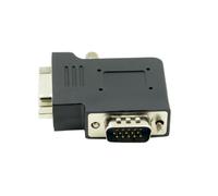 xiwai VGA RGB HDB15Pin Male to Female Right Angled Lock Screw Nut Type Extension Adapter for Monitor Displays