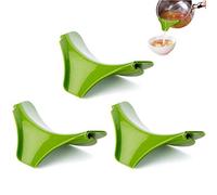 XIWALAI 3PCS Silicone Pour Soup Funnel Anti-Spill Deflector, Anti-Spill Slip On Pouring Spout Funnel for Pot Pan Bowl Pour Soup Deflector Liquid Funnel