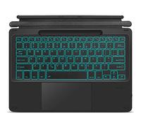 XIWMIX Type Cover for Microsoft Surface Pro 9/Pro 8/Pro X/Pro 10/Pro 11 13" Portable Bluetooth 5.1 Wireless 7 Colors Backlit Surface Pro 11/10/9/8/X with Touchpad and Pencil Holder - Black