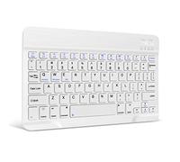 XIWMIX Ultra-Slim Wireless Bluetooth Keyboard - Universal Rechargeable Portable Silent Keyboard for iPad Air/Pro/11th/10th/9th/8th/7th/6th/5th/iPad Mini/Samsung Tablets & iOS Android Windows Devices