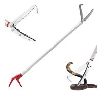 xixi-home Snake Tongs Professional snake clamp Wide Jaw Handling Tool with Lock and Comfortable Grip Self locking Stainless steel tube Garbage picker-1 paragraph-1.1m