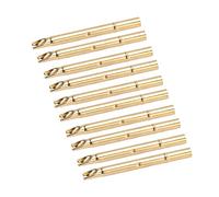 Xixian 100Pcs Metal Spring Test Probe Sleeve 2.7mm Needle Guard for Electronic Parameter Testing Red Copper Accurate Connection Tools