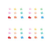 Xixian 100pcs Mini Bunny Hair Clips for Girls - Colorful Plastic Rabbit Claw Hair Accessories