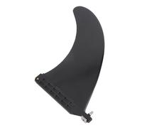 Xixian 10in PVC Surfboard Fin for Longboard Paddle Board Black | Sturdy central replacement part, fits longboard and paddle board, easy install removable accessory for surfing water sports