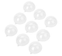 Xixian 20 Pcs Clear Fillable Ornament Balls DIY Plastic Ball Christmas Decoration Tree Ball with Ribbon, Mistletoe, Trinkets, Beads for Decorating (5mm)