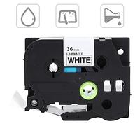 Xixian 36mm Laminated Label Tape Black on White for TZe-261 PT-9700 | PET material, scratch resistant tape, PT-9800, PT-9500, office labeling solution