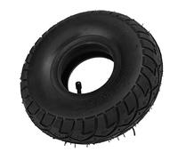 Xixian 4.10/3.50-4 Tire, Rubber Inner Tube with Bent Valve, Sturdy and Shock Absorption, Resistance, Elasticity and Cushioning Capabilities, Exact Replacement for Utility Applications