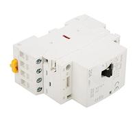 Xixian 4P 25A DIN Rail AC Contactor with Manual Switch Control for Home | Silent operation below 15dB, compact design fits standard boxes, safe arc quenching for residential use