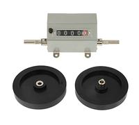 Xixian 5 Digit Counter, Rolling Wheel 0-9999.9 Length Counter, Max Speed 350RPM Grey Reset, Metal, Anti Skip, Easy-to-Read, Practical Tool, Press Type Clearing