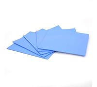 Xixian 5Pcs Silicone Thermal Conductivity Pad 1.5mm for CPU GPU Heat Sink | Blue silicone thermal pad, 1.5W/m-k conductivity, graphics card, North-South bridge, LED industry, power supply heat transfer