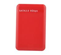 Xixian 6Gbps 2.5inch USB3.0 Mobile Hard Disk Enclosure Supports 6TB UASP Acceleration, Faster Read & Write for XP/Vista/7/8/OS 9.1/10.2, Hot Swap, SSD Compatible (Red)
