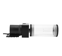 Xixian Acrylic Cylinder Water Cooling Tank with 19W Pump, G1/4 Fitting, 300mm Length (110mm)